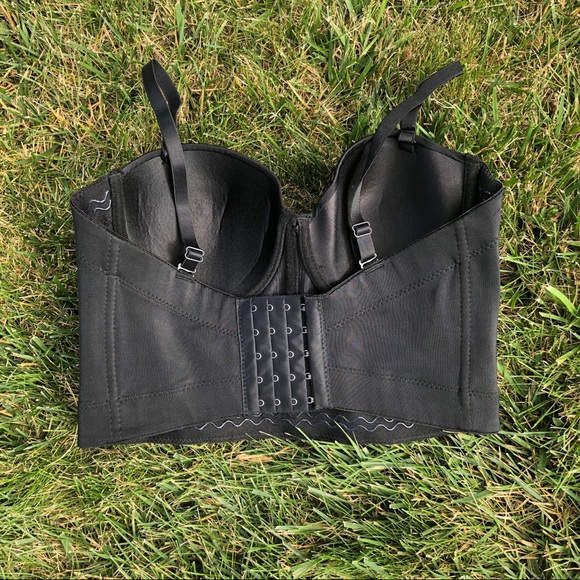 Sexy Black Bustier Corset - Picture 2 of 3